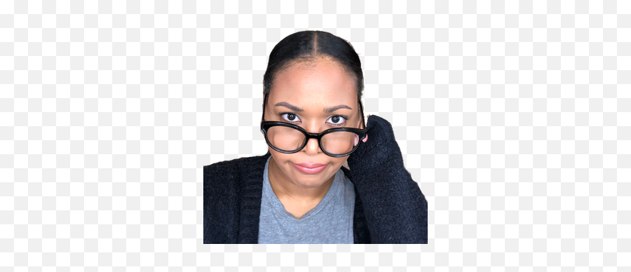 Multi - Tasking Momma Eyeglass Style Emoji,Black Girl Emojis For I'm Sorry