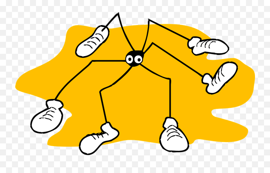 Legs Clipart Long Leg - Cartoon Daddy Long Legs Png Insect 6 Legs Clipart Emoji,Open Legs Emoji