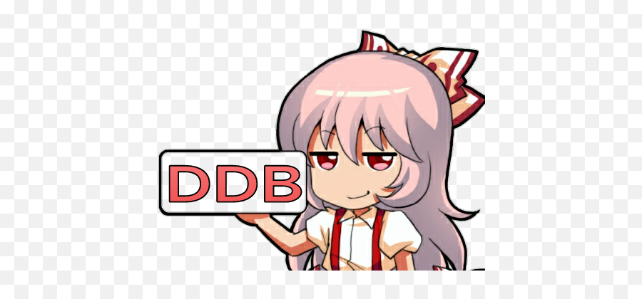 Sticker De Noxious Sur Kikoojap Mokou Ddb Demande De Ban Emoji,Discord Chancla Emoji