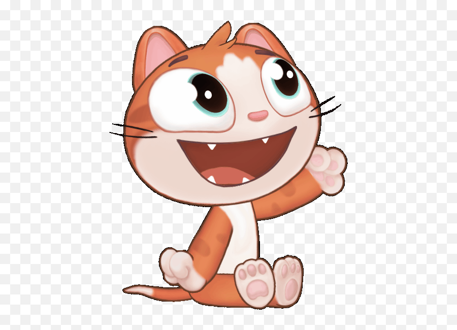 Artstation - Spine 2d Animation Cat Emoji,Spine Thumbs Up Emoji