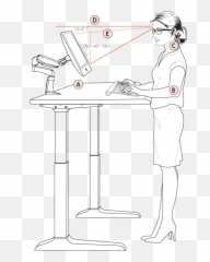 Good Posture Guide - Workrite Ergonomics Emoji,Emoji With Man Resting Arms On Desk