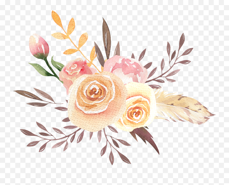 Boquet Bouquet Watercolor Sticker - Floral Emoji,Boquet Emoji