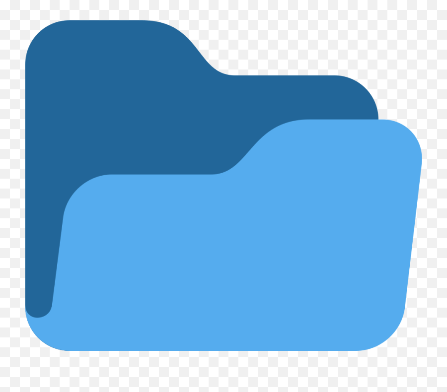 Open File Folder - Icon Open File Blue Emoji,Emoji File Format