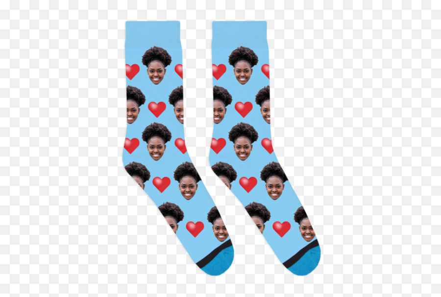 Custom Heart Eyes Socks Emoji,Emoji Socks For Kids