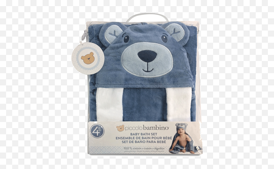 Piccolo Bambino Baby Bath Set - Soft Emoji,Emoji Bed Covers