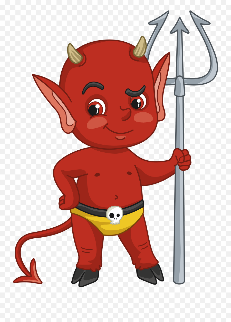 Little Devil Clipart - Demon Emoji,Devil Emoji Halloween Costume