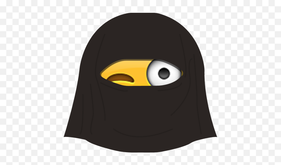 Burka Emoji By David Seyboth - Burka Sticker,Mustache Emoji