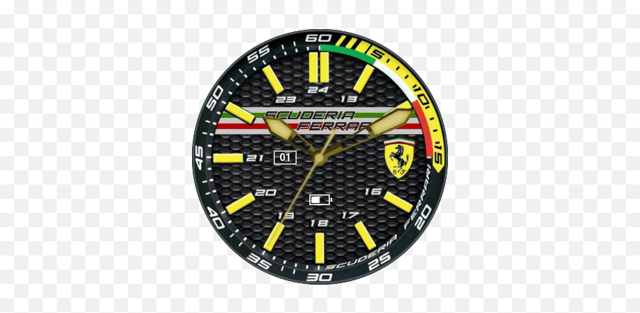 Ferrari Scuderia Watch Face Preview - Ferrari Watch Emoji,