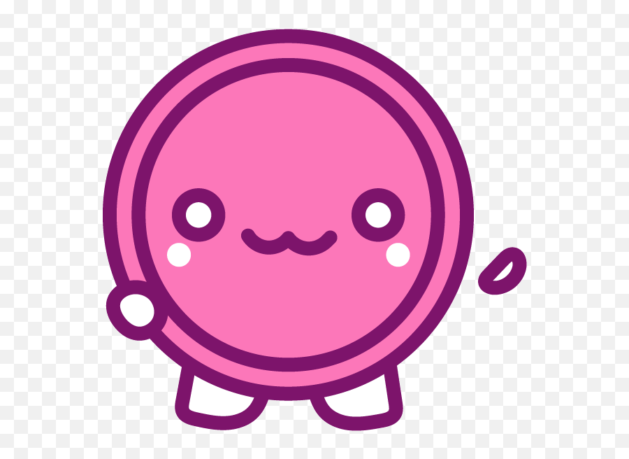 Stickerpop Cute As A Button On Behance - Icon Circle Cute Gif Emoji,Ciao Emoticon
