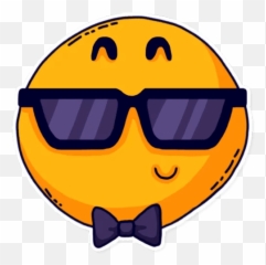 Smiley Stickers - Live Wa Stickers Happy Emoji,Blue Bow Emoticon
