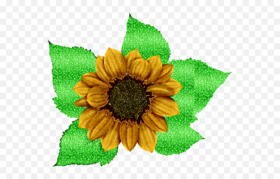 Sunflower Glitter Gifs - Sunflower Glitter Emoji,Facebook Sunflower Emoticons