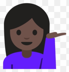 Mörk Hy Receptionist Clipart - Happy Emoji,Receptionist Emojis