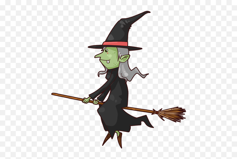 Witch Clipart Broom Witch Broom Transparent Free For - Witch Riding A Broom Cartoon Emoji,Broom Emoji
