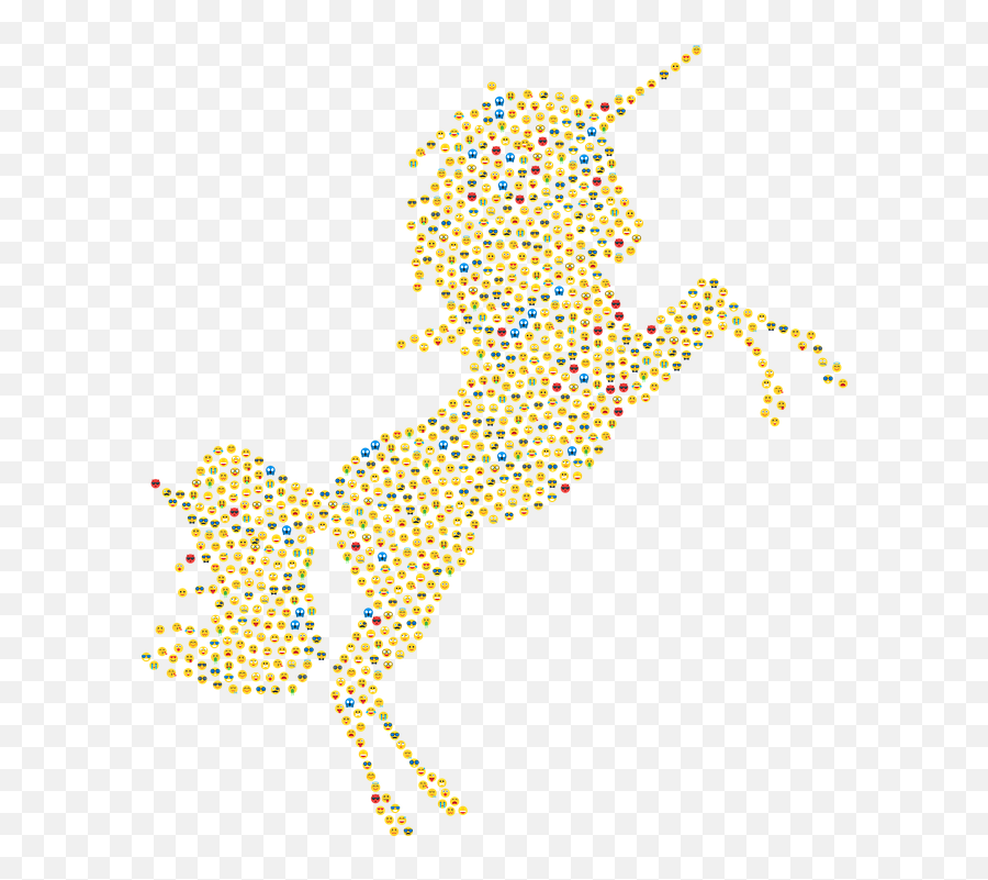 Unicorn Emoji Emoticons - Free Vector Graphic On Pixabay Fictional Character,Unicorn Emoji