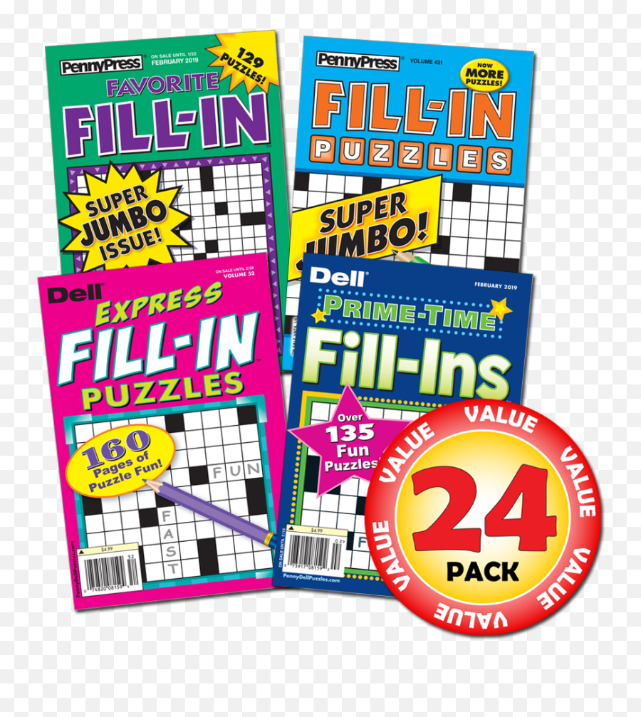 Penny Dell Favorite Fill - In Puzzle 24pack Paperback Emoji,Henri Valon Emotion Learning