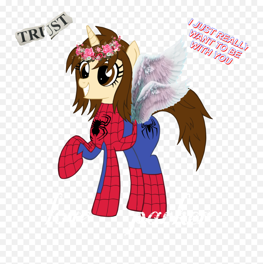 Spiderman Mlp Sticker - Lack Of Trust Emoji,Tea Bag Emoji