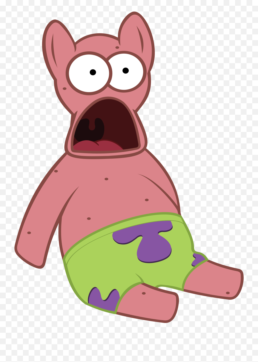 Patrick Star Spongebob Squarepants - Surprised Patrick Transparent Png Emoji,Patrick Star Emoji