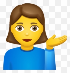 Woman Tipping Hand Icon U2013 Free Download Png And Vector - Happy Emoji,Head In Hands Emoji