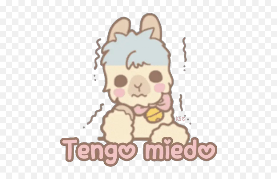 Sticker Maker - Alpaca Cute Emoji,Emojis Miedo