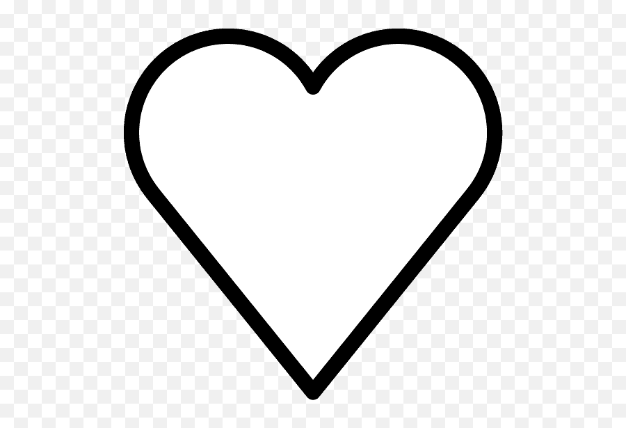 Corazón Blanco Clipart Dibujos Animados Descargar Gratis - White Heart Emoji,Emoji Corazon Roto