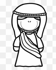Black And White Coloring Page Of Jesusu0027 Father Joseph - Father Joseph Coloring Page Emoji,Food Emoji Coloring Pages