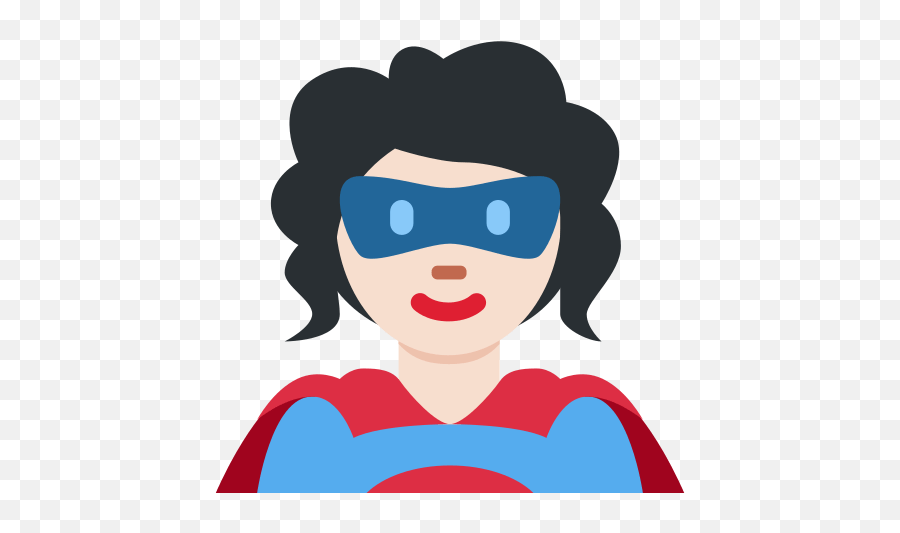 Superhero Emoji With Light Skin Tone Meaning And Pictures - Imágenes Una Superheroína Emoji,Light Skin Emoji