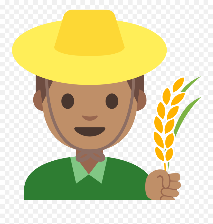 Emoji U1f468 1f3fd 200d 1f33e - Agricultura Mujer Dibujo,Cowboy Emoji Man