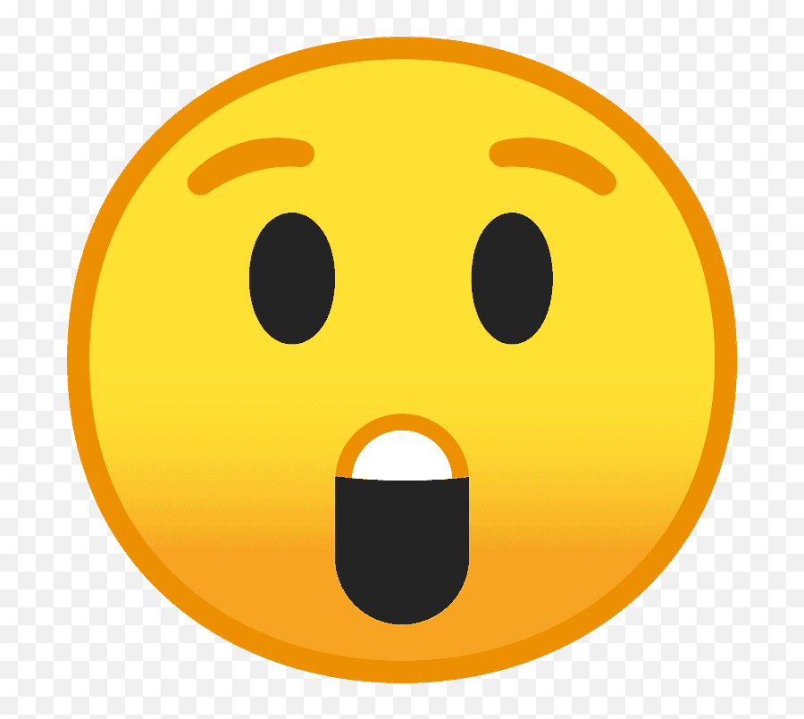 Astonished Face Emoji Clipart - Cara De Asombrado Animado,Shocked Emojis
