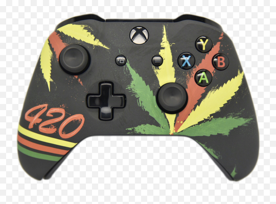 420 Xbox One S Custom Controller - Custom Xbox Controller Emoji,How To Put Emojis On Xbox One Profile