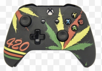 420 Xbox One S Custom Controller - Custom Xbox Controller Emoji,How To Put Emojis On Xbox One Profile