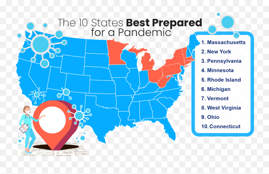 States Best U0026 Least Prepared For Covid - 19 Hospitals Midwest States And Capitals Emoji,South Dakota Emotions Annyomous
