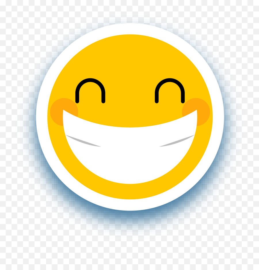 Smiley Euclidean Vector - Wide Grin Emoji,Golden Vector Emoticon Smile