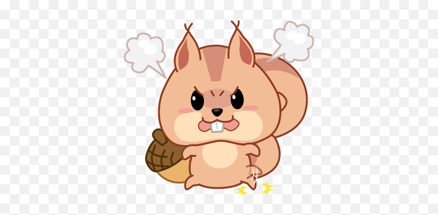 Kwipi Squirrel Love Acorn By Vorsz - Happy Emoji,Squirrel Emoticon