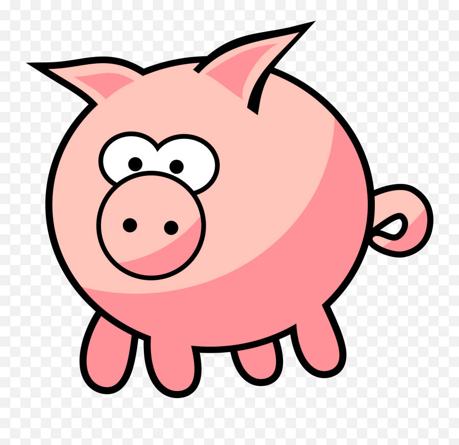 Funny Pig Clipart Free Download Transparent Png Creazilla - Clip Art Emoji,Funny Farm Emoji