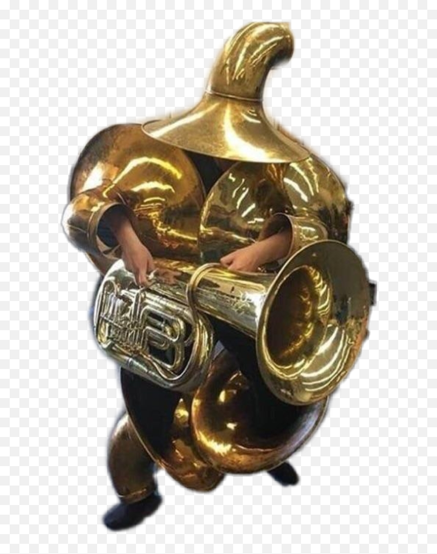 Trumpet Trumpetman Man Boss Sticker - Heavy Tuba Gunman Emoji,French Horn Emoji