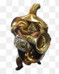 Trumpet Trumpetman Man Boss Sticker - Heavy Tuba Gunman Emoji,French Horn Emoji