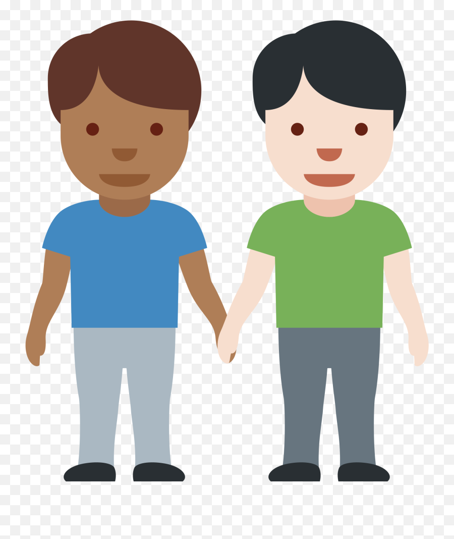 Two Men Shaking Hands With Medium - Girl And Man Holding Hands Emoji,Small Praying Hands Emoji Or Emoticon