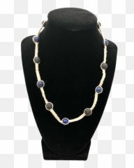 Hand Made Lapis Lazuli Lava Bead Hemp - Solid Emoji,Necklace For Emotions