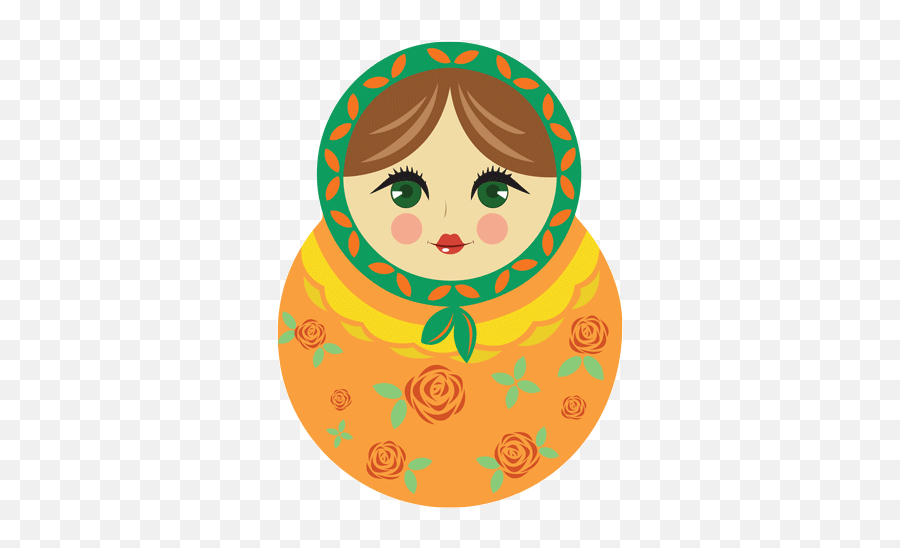 Matroshka - Happy Emoji,Russian Doll Emoticon