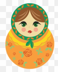 Matroshka - Happy Emoji,Russian Doll Emoticon