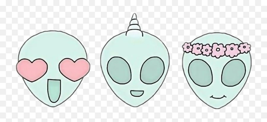 Tumblr Alien Emoji Cool Love Flower,Tumblr Alien Emojis