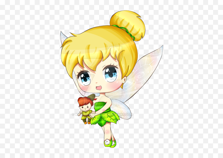 Tinker Bell Png - Transparent Tinkerbell Baby Chibi Tinker Bell Bebe Png Emoji,Emoji Invtaciones