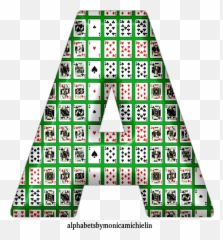 Monica Michielin Alphabets Green Suit Playing Cards - Language Emoji,Bible Emotion Numbers Printable