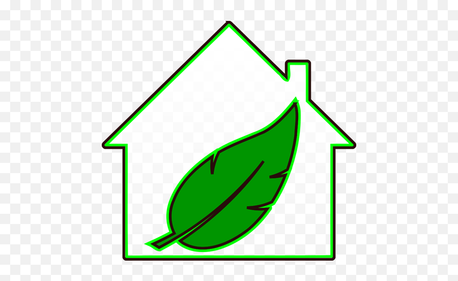 5840 Green Leaf Clip Art Public Domain Vectors - Casa Verde Png Emoji,Pi?atas Navide?as De Emojis