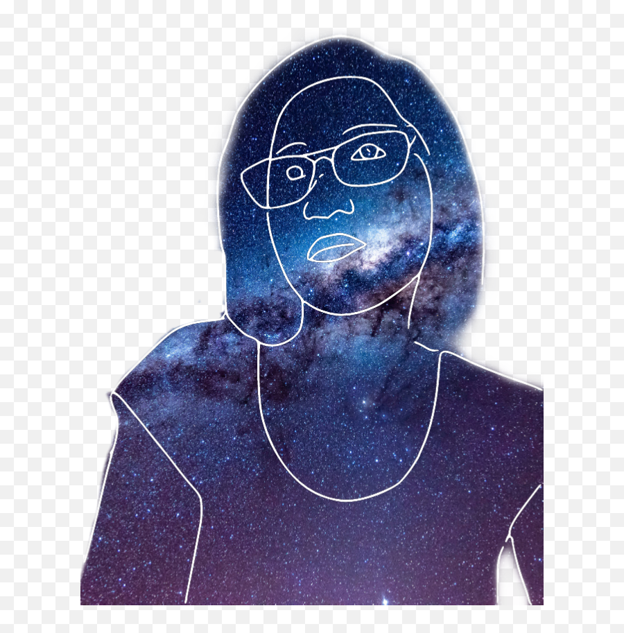 Sketch Nightsky Justme Sticker By Claudz De Guzman - Milky Way Emoji,Ponder Emoji