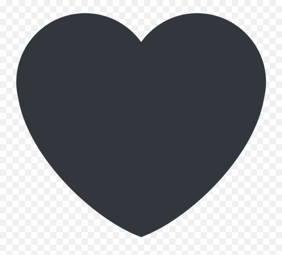 Black Heart Emoji Clipart Free Download Transparent Png - Black Heart Shape Png,Where Is The White Heart Emoji