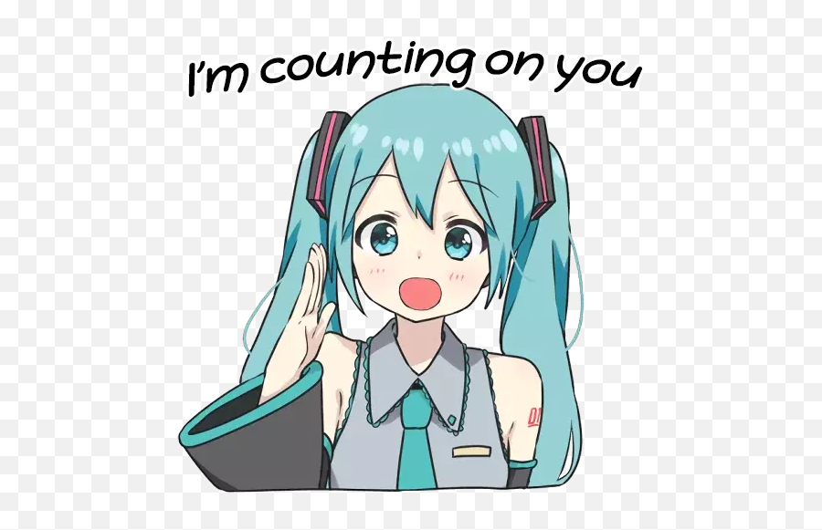 Miku Pom 1 Stickers For Whatsapp - Hatsune Miku Sticker Telegram Png Emoji,Pom Pom Emoji Iphone