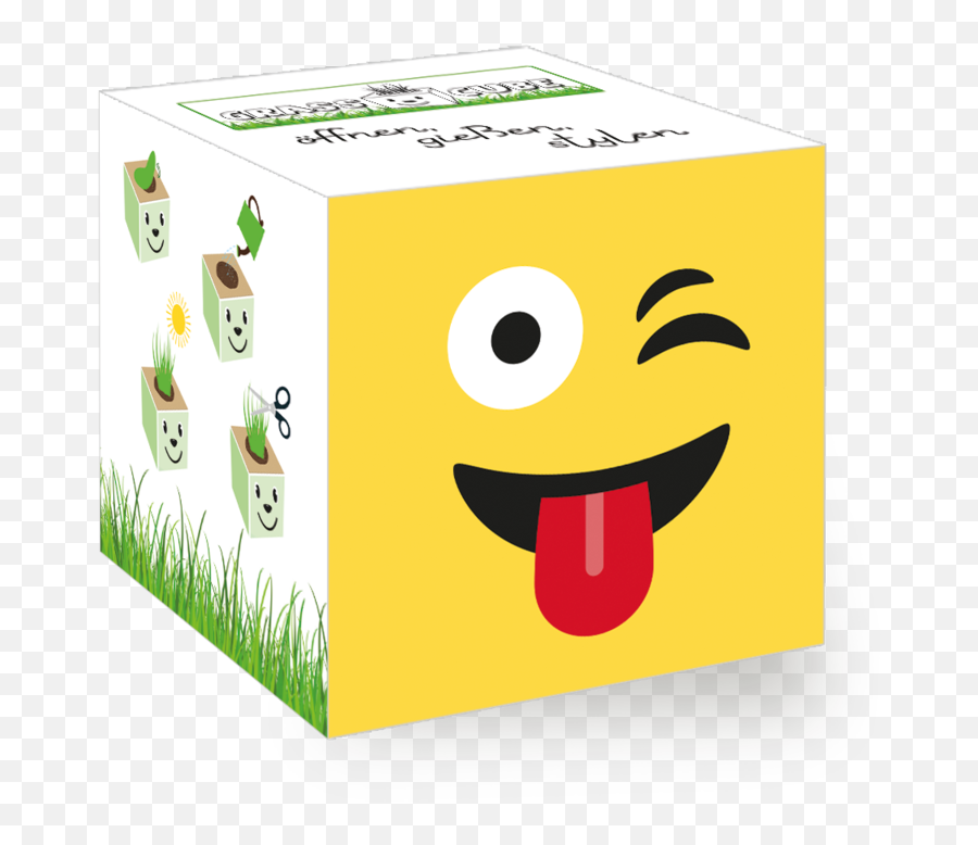 Zunge - Feel Green We Create Nature Emoji,Geburtstags Emoticon