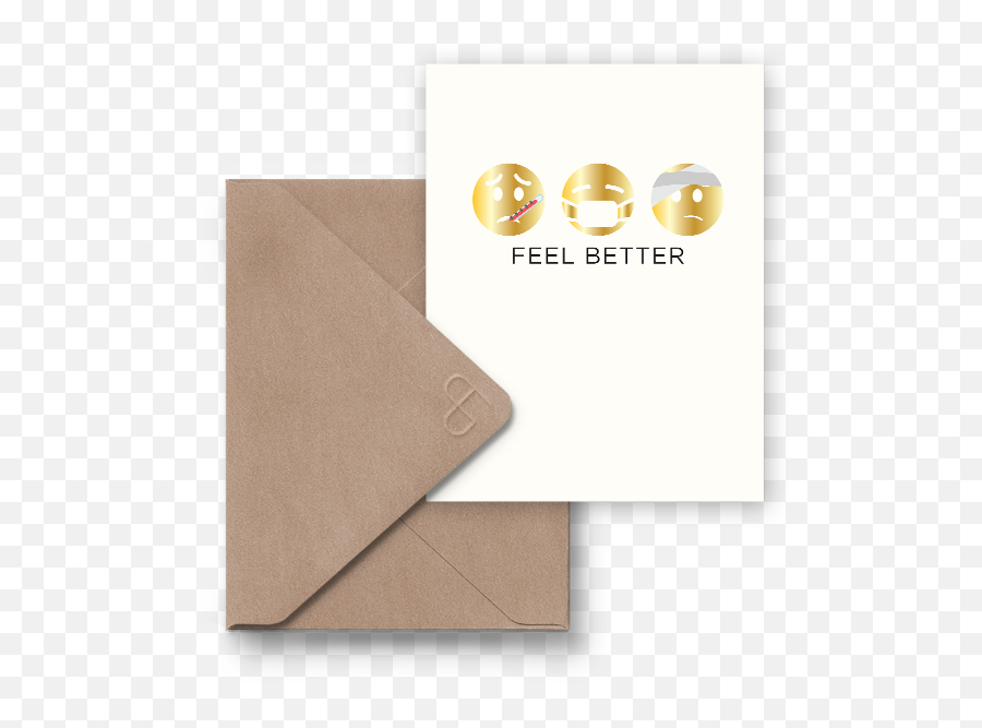 Foiled Emoji Feel Better - Horizontal,Car Box Mask Emoji