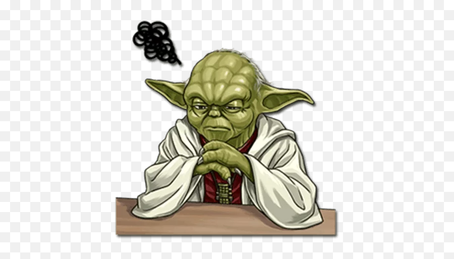 Telegram Sticker 14 From Collection Yoda Emoji,Whatsapp Star Wars Emojis